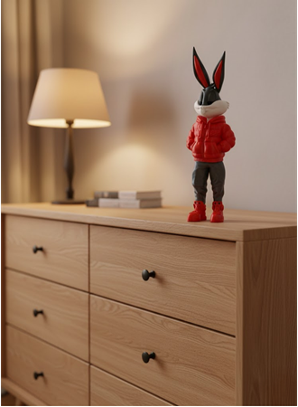 Bugs Bunny Büyük Boy Figür 10×34 cm Salon Dekoru