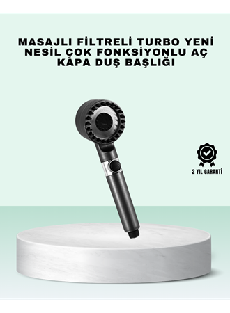 Aç Kapa Tuşlu Filtreli Duş Başlığı Yeni Nesil Tasarım