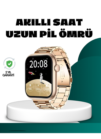 Bluetooth Arama Özellikli Akıllı Saat Uzun Pil Ömürlü