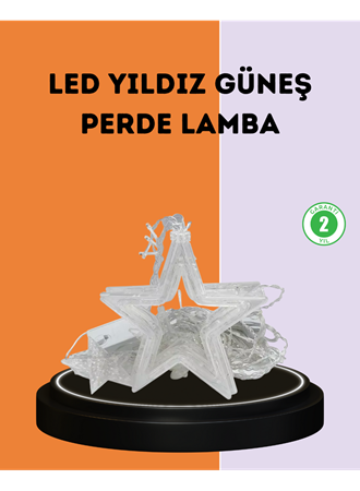 3x3 Metre Yıldız Peri Led Perde Işık Romantik Dekorasyon