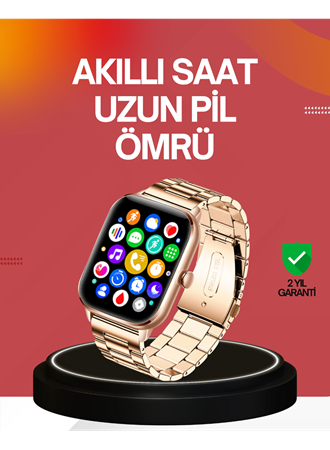 41 mm Kavisli Kasa Akıllı Saat IOS ve Android Uyumlu