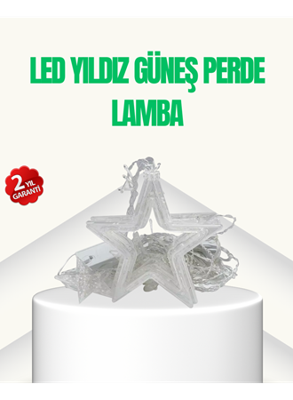 Yıldız Figürlü Perde Peri Led 3x3 Metre Dekoratif Işık