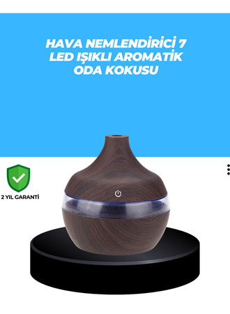 7 Renk Dinlendirici LED Işıklı Aroma Buhar Makinesi