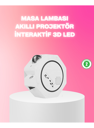 360° Döndürülebilir Yıldızlı Gökyüzü Projeksiyon Gece Lambası