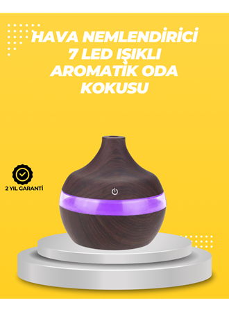 7 Renk LED Işıklı Ultrasonik Aroma Difüzör 300 ml