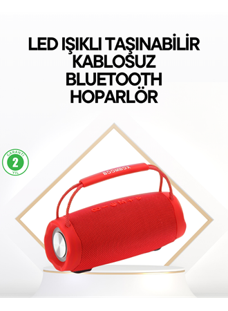 Çevreleyen Sesli RGB Destekli Kablosuz Taşınabilir Hoparlör