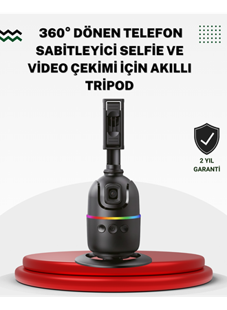 Sosyal Medya İçerikleri İçin Otomatik Yüz Takipli 360° Döner Gimbal Stand