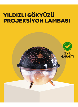 Yıldızlı Gökyüzü Efektli Uzay Temalı Nemlendirici Lamba