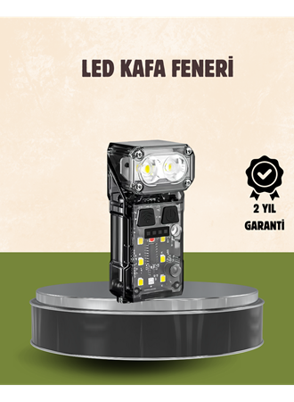 3’ü 1 Arada LED Far Şarj Edilebilir Sensörlü Manyetik 10 Saat Kullanım