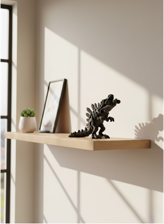 Hareketli Dinazor Figürü Dekoratif Oyuncak – Siyah Tasarım