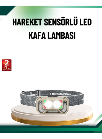 Şarjlı Wave Sensörlü LED Kafa Feneri Outdoor Kullanım