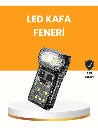Kamp ve Outdoor İçin LED Far 10 Saat Pil Sensörlü Manyetik