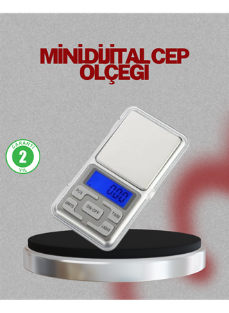 Mavi Işıklı LCD Ekranlı Hassas Tartı Terazisi