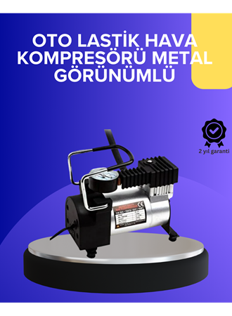Metal Gövdeli Oto Lastik Hava Kompresörü 12V 140 PSI Hızlı Şişirme
