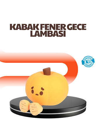 Dekoratif Pumpkin Gece Lambası Şarjlı Dokunmatik LED Işık