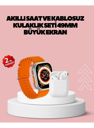 Watch 9 Max Akıllı Saat 45 mm Geniş Ekran Kulaklık Seti