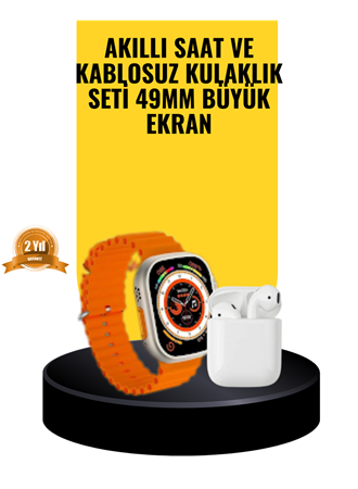 Watch 9 Max Akıllı Saat Sesli Görüşme Özellikli Kulaklık Seti