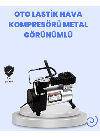 DC 12V Metal Hava Kompresörü Araç Lastik Şişirme 35L/Dk