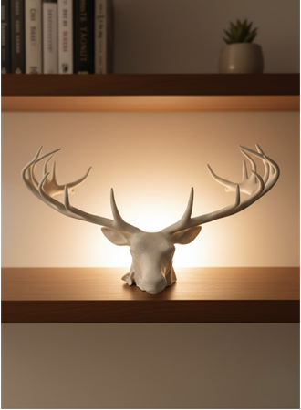 25 cm Estetik Geyik Figürü Şık Ev Ofis Dekorasyonu