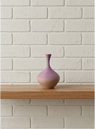 Mini Rainbow Dekoratif Vazo 8 cm Renk Geçişli Modern Tasarım