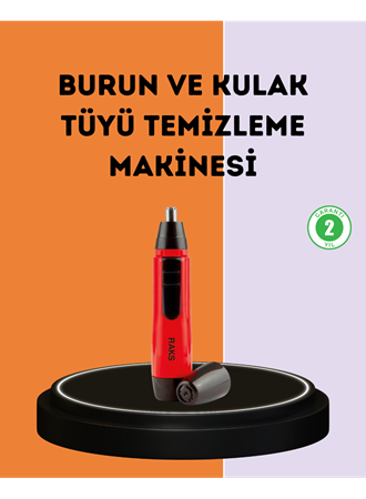 Kulak Burun Tüy Temizleme Makinesi Raks Leo Pilli Kuru Kullanım