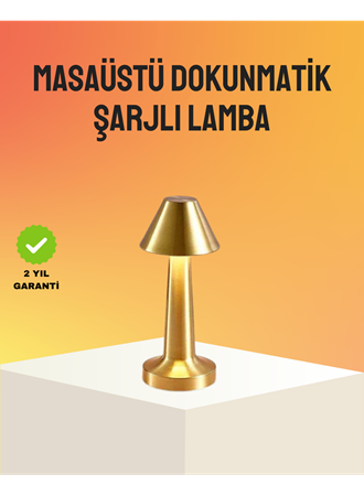 Modern Metal Masa Lambası 3 Işık Renkli Kademesiz Parlaklık Ayarlı