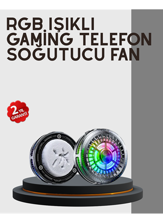 RGB Gaming Telefon Fanı Sessiz Soğutucu Tüm Akıllı Telefonlara Uygun
