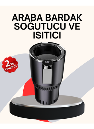 Araba Bardaklığı Isıtma Soğutma Ayarlı Çakmak Girişli Akıllı Model