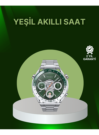 Amoled Ekran Akıllı Saat Harita Gösterimli Bluetooth Aramalı 3 Kayışlı