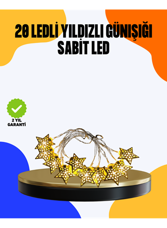 Yıldız Led Işık 5 Metre Dekoratif Aydınlatma Günışığı