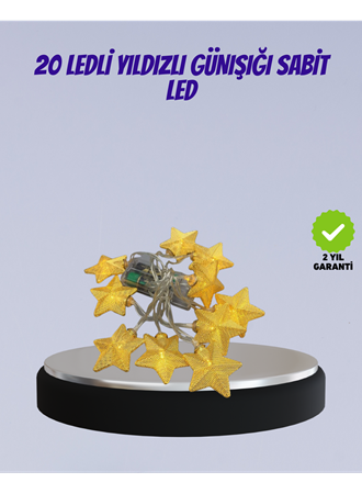 Yıldız Figürlü Led Şerit Işık 5m İç Mekan Dekor Aydınlatma