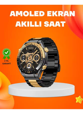 Amoled Akıllı Saat IP67 Su Geçirmez 3 Bileklikli Sağlık Takipli
