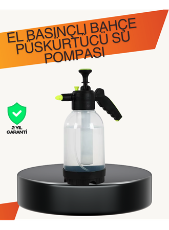 Manuel Köpük Üreten Basınçlı Sprey Şişesi 2L Temizlik ve Oto Yıkama