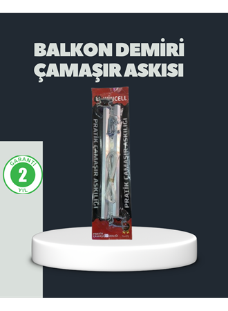 Balkon Demiri Çamaşır Askısı Kare Demirlere Uygun Dayanıklı Tasarım