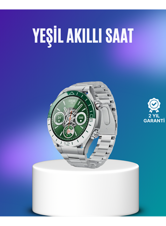 Harita Görüntüleme Özellikli Amoled Akıllı Saat 3 Kayışlı Fitness Takipli