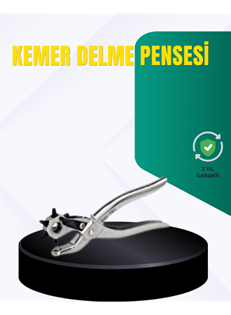 Metal Gövdeli Ayarlanabilir Deri Delme Pensesi 2.5–5 mm Delik Açma Aracı