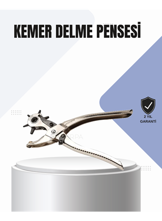 Kemer Delme Pensesi Çok Amaçlı 6 Farklı Delik Boyu Ayarlı Deri Delme Aleti