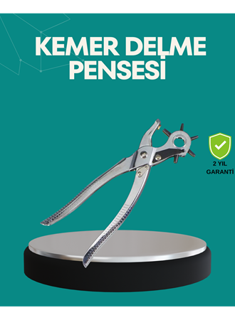 Deri Delme Pensesi 6 Uçlu Ayarlanabilir Kemer Delme Aleti Profesyonel Kullanım