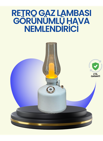 280 ml Tanklı Retro Gaz Lambası Difüzör USB Şarjlı Hava Nemlendirici