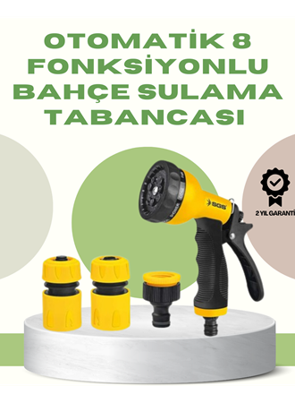 Çok Fonksiyonlu Bahçe Sulama Tabancası Ergonomik Basınçlı Sprey