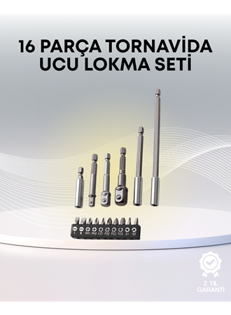 Metal Gövdeli 16lı Bits Seti Çok Fonksiyonlu Tamir Aleti