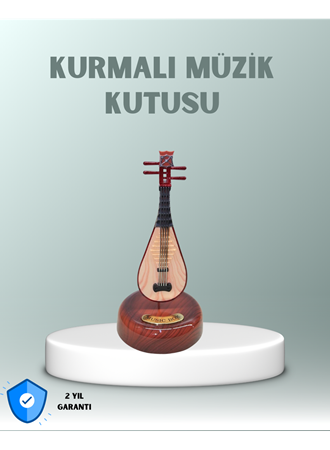 Enstrüman Figürlü Melodi Çalan Dekoratif Müzik Kutusu