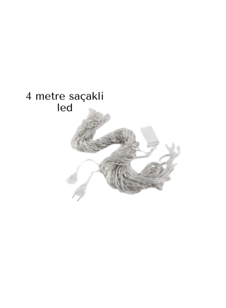 SAÇAKLI 4 METRE PERDE LED