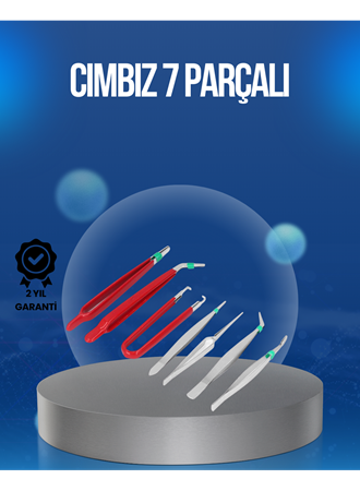 Elektronik Devre ve Saat Tamiri İçin 7’li Paslanmaz Çelik Cımbız