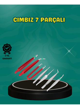 Antistatik 7’li Hassas Cımbız Takımı Manyetik Olmayan Uçlu
