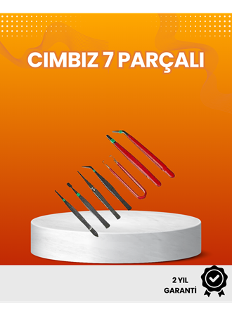 7’li Hassas Uçlu Cımbız Seti Antistatik ESD Kaplamalı Profesyonel