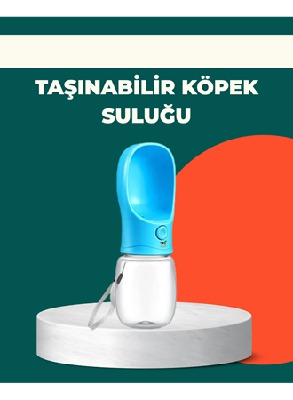 Sızdırma Önleyici Silikon Halkalı Pet Su Dispenseri Gezi Seyahat İçin