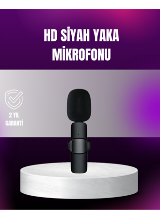 iPhone Uyumlu Çift Mikrofonlu Kablosuz Yaka Seti Profesyonel Ses