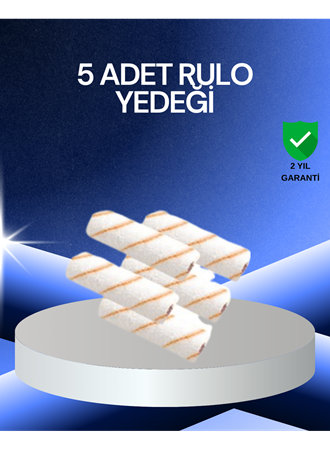 5’li Rulo Boya Seti Küçük Detay Çalışmaları İçin Uygun