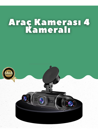 1080P 4 Kanallı Araç Kamerası GPS + WiFi + G Sensör Destekli